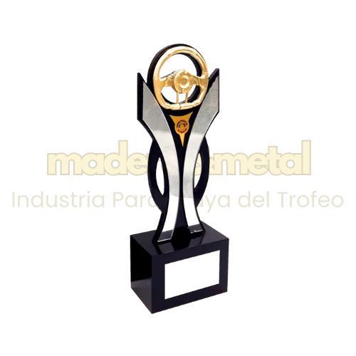 Imagen de Trofeo de Automovilismo con alegoría de volante - M1.330